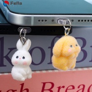 Cartoon Rabbit Phone Dustplugs - Charging Port Stopper Plug - Anti Dust Cap - Phone Dust Plug - Type