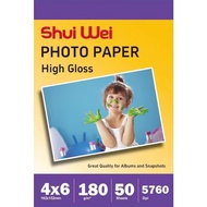 Photo Paper Inkjet RC High Gloss 180lbs Epson L Series Suitable For A Box Of 50 Sheets Do Not Place 