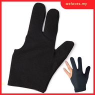 [weloves] Snooker Billiard Glove Left Right Hand Pool Cue Glove Three Finger Open Glove