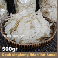 Opak singkong LIDAH ILAT KUCAI mentah wonosobo siap goreng netto 500gram /opak ilat /opak lidah