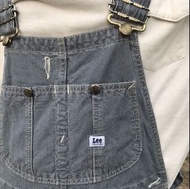 古毛 🌵 Vintage Lee overall W30李直條紋吊帶褲 日本製 古著 復古 工人褲 工裝 經典 藍白細條紋