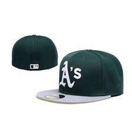 New Original Top Quality Oakland Athletics Full Cap MLB Caps Close Fitted Caps Sports Embroidery Men