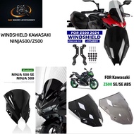 Kawasaki Modenas Z500 Ninja500 EMS Windshield Motorcycle Sporty Windscreen Dark smoke