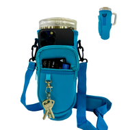 Tyeso Tumbler Carrier Pouch Bag With Mobile Wallet Pocket And Shoulder Strap For 900-1200ml Sarung B