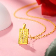 916 gold Abacus Pendant/ Ruyi Small Abacus Pendant charm gold 916