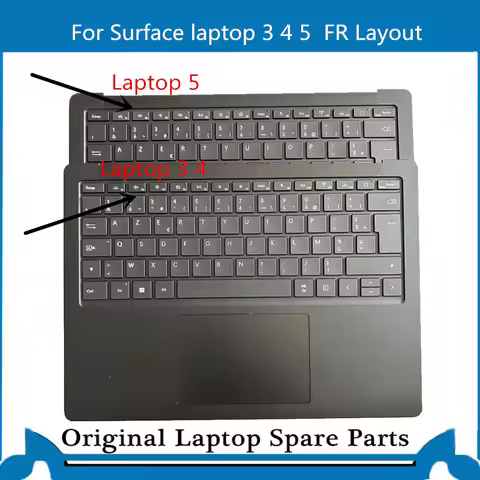 Worked For Surface Laptop 3 4 5 1867 1872 1953 1959 1979 1872 1873 FR Keyboard Assembly