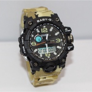 jam tangan perempuan﹢jam tangan budak perempuan Baby G camo army jam tangan perempuan Hot sale 🔥