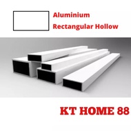 25mm x 50mm /1 x 2 Inch Aluminium Rectangular Hollow Bar 2ft / 4ft  (Silver) Segi Empat Hollow .