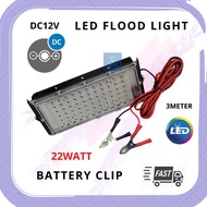 [READY STOCK] DC12V 22WATT BRIGHTMAN BATTERY CLIP LED FLOODLIGHT