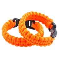 Survival Paracord Bracelet Outdoor Wraps Emergency 350 Parachute Bracelet 9inch Pack of 2 Survival P