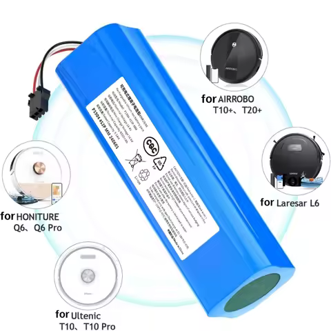 For Proscenic M7 Pro、M8 Pro、M7 MAX、Laresar L6 Pro、Ultenic T10、Viomi S9、Viomi D800、14.4V 6500mAh lith
