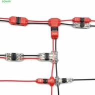 SONAR Wire Wiring Connector 2 Pin 2 Way 5pcs With Lever T Shape Pluggable Conductor Terminal Block