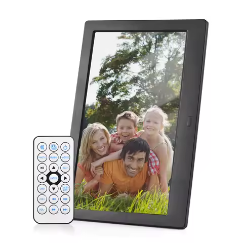 Andoer 10.1" Digital Photo Frame Desktop Electronic Album IPS Screen Photo/Video/Music/Clock/Calenda