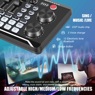 F998 Sound Card Microphone Sound Audio Interface Mixer Sound Card Mixing Console Amplifier for Phone