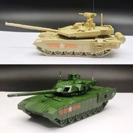 1/724D Assembled T90MS Model T14 Amata Main Battle Tank Military Toy Car Glue-Free Quick Assemble 8S