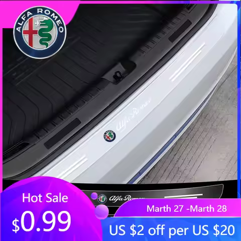 For Alfa Romeo Transparent Rear Guard Plate Sticker Decoration Auto Accessory For Alfa Romeo Giuliet