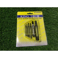 KINGTOYO/KING TOYO KT-8205A-6 6PCS SCREW EXTRACTOR SET
