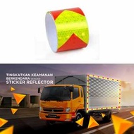 [HAJ] Taffpack Reflective Sticker Marker Car Truck Arrow 5cm 3meter - 68 Red/Yellow
