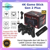 4K GAME STICK GEN 2 PLUS X2 PLUS GAME CONSOLE WIRELESS GAMEPAD HDMI - FLYHIGH STORE