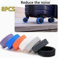 8pcs Luggage Wheels Protector Silicone Wheels Caster Shoes Travel Luggage Suitcase Reduce Noise Wheels Guard Cover Accessories