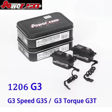 Power HD 3nd Generation 1206 G3 Short Digital Steering Gear Servo Metal Gear Servos Racing RS Drift 