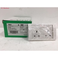 SCHNEIDER Vivace 2 Gang Switched Socket @13A