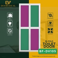 Aluminium Bi-fold Toilet Door Design BF-DV105 | BiFold Toilet Door Specialist Shop in Singapore