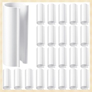 [1fnejakblh.ph] 32 Piece Snap Clamp White PVC 12.7mm for PVC Pipe Greenhouses,Row Covers,Pool Cover 