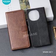Tecno Spark GO 1 Flip Case Wallet Cover Premium Casing hp Tecno Spark GO 1