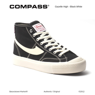 [Official Product] Sepatu Compass Gazelle High - Black White