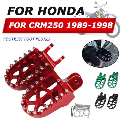 For HONDA CRM250 R CRM 250 AR CRM250R CRM250AR 1998 Motorcycle Accessories Footrests Footpeg Foot Pe