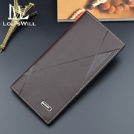 LouisWill wallets for men Men’s Wallet Fashion Long Short Wallet Foldable Wallet Large Capacity Wall