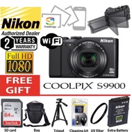 Nikon coolpix S9900 WIFI NFC SNAP BRIDGES CMOS Sensor Full HD 30x Wide Optical Zoom
