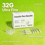 32G 4mm Insulin Needle 100pcs Sterile Disposable Universal