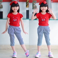 Setelan Fashion Anak Perempuan Usia 3-7 Tahun / Setelan Anak Cewek / Setelan Anak Perempuan Celana 7/8 Terlaris / Pakaian Anak Anak Perempuan / Baju Setelan Anak Perempuan / Pakaian Terlaris Anak Perempuan