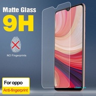 LAYAR Matte Glass Full Screen Oppo F15 F17 F17 Pro F19 F19 Pro F19 Pro Plus R7 R9 R15 R15x R17 R17 Pro Screen Protector Tempered Glass Anti Scratch Anti Oil Anti Glare