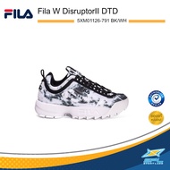 FILA รองเท้าผ้าใบ รองเท้าลำลอง รองเท้าผ้าใบผู้หญิง ลิขสิทธิ์แท้ Disruptor II Dark Tie Dye Women's Casual Shoes 5XM01126 (2990)