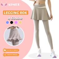 AIMER Women's High Waist Yoga Running Leggings Two Layers 4 Colors C0013G4