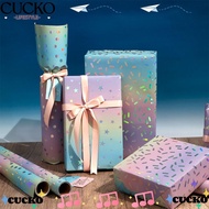CUCKO Gift Wrapping Paper, Colorful Shimmery Star Dots Packaging Paper, Creative Roll Format DIY Acc