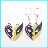 BY2 Deadpool Wolverine Best Friends necklace keychain bracelet bag pendant key ring