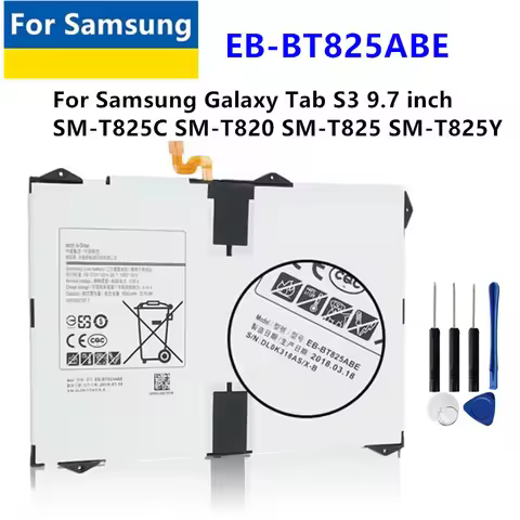 New EB-BT825ABE for Samsung Galaxy Tab S3 9.7 inch SM-T825C T820 T825 Battery For Samsung Battery EB