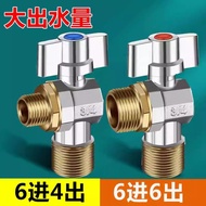 Ball Valve All Copper 4 Points to 6 Points to 4 Points Triangle Valve 6 Points In 6 Points Out Large
