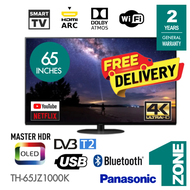 [FREE SHIPPING] Panasonic 65" OLED 4K HDR LED Smart TV Super Slim - Model: TH-65JZ1000K