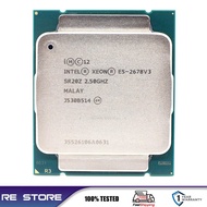 Used Intel Xeon E5 2678 V3 CPU 2.5G Serve LGA 2011-3 2678V3 PC Desktop Processor For X99 Motherboard