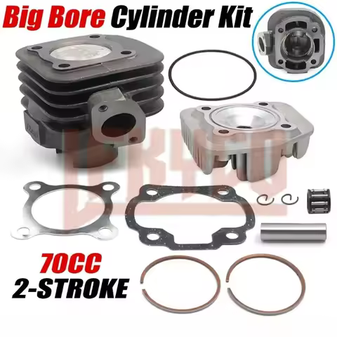 47mm Motorcycle Engine Cylinder Head Piston Ring Kit for Yamaha 50CC JOG50 CY50 CG50 Vino 50 YJ50 XC