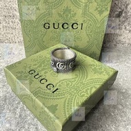 👍🏻Gucci 古馳 925銀 靈蛇雙G 戒指 男女同款 情侶款