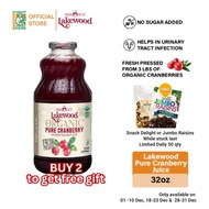 Lakewood Organic Pure Cranberry Juices (32oz)