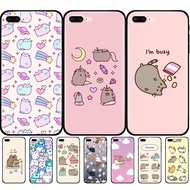 For Apple Iphone 5s 5 S SE 2020 2016 6s 6 S 7 8 Plus Case Phone Back Cover Bag Soft Silicon Black Tpu Case Kawaii pusheen cat