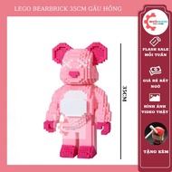 Lego Bearbrick Bear 35cm Pink Xinz. Lego decor Assembly Model Bearbrick Pink 35cm - MBLOCK