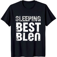 Vintage T-Shirt With 'Sleeping Best Blen' Text Neck